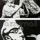 Woody Allen ritratto pop art mentre suona il sax, leggi il tutorial di come dipingere pop art!