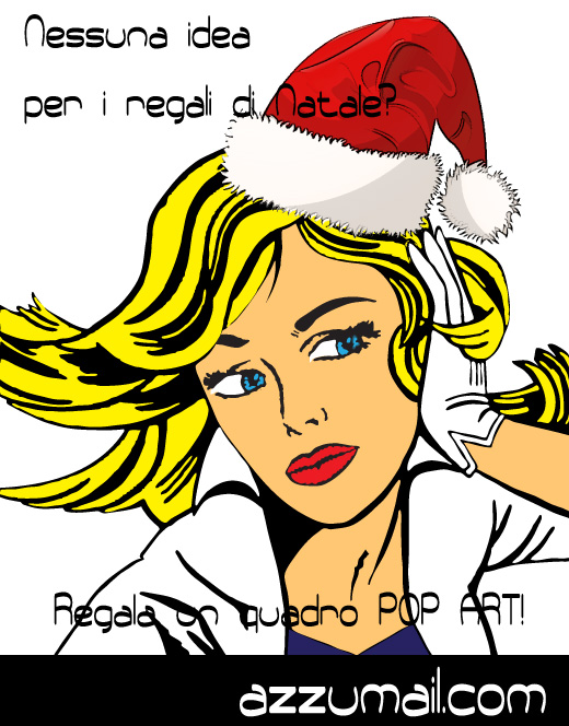 idee-regalo-natale-2012-quadro-pop-art-dipinto-a-mano-arte-artista-azzumail-offerte-originale-popart-xmas-christmas